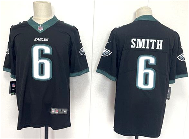 Men's Philadelphia Eagles #6 DeVonta Smith Black 2024 New Vapor Untouchable Limited Stitched Football Jersey Men's Philadelphia Eagles #6 DeVonta Smith Black 2024 New Vapor Untouchable Limited Stitched Football Jersey