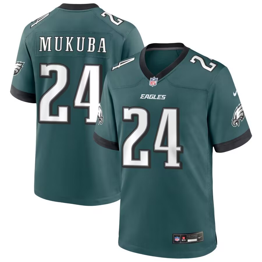 Men's Philadelphia Eagles #24 Andrew MUKUBA Midnight Green Vapor Untouchable Limited Stitched Football Jersey Men's Philadelphia Eagles #24 Andrew MUKUBA Midnight Green Vapor Untouchable Limited Stitched Football Jersey
