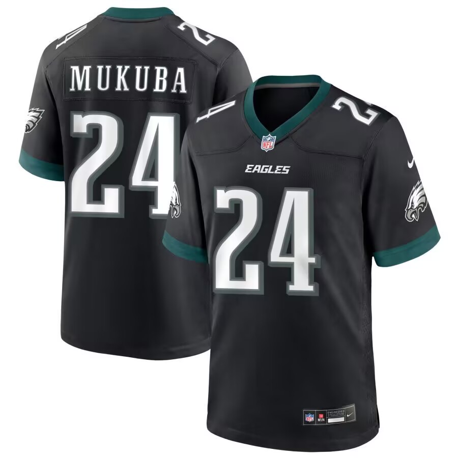Men's Philadelphia Eagles #24 Andrew MUKUBA Black Vapor Untouchable Limited Stitched Football Jersey Men's Philadelphia Eagles #24 Andrew MUKUBA Black Vapor Untouchable Limited Stitched Football Jersey