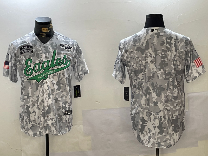 Men's Philadelphia Eagles big logo 2024 F.U.S.E Arctic Camo Salute To Service Limited Stitched Jersey 15 Men's Philadelphia Eagles big logo 2024 F.U.S.E Arctic Camo Salute To Service Limited Stitched Jersey 15