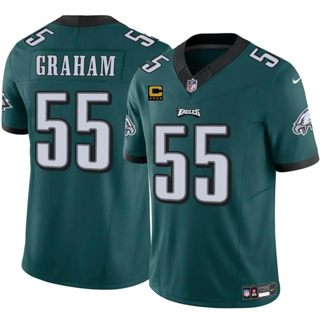 Men's Philadelphia Eagles #55 Brandon Graham Green F.U.S.E With 4-Star C Patch Vapor Untouchable Limited Stitched Football Jersey Men's Philadelphia Eagles #55 Brandon Graham Green F.U.S.E With 4-Star C Patch Vapor Untouchable Limited Stitched Football Jersey