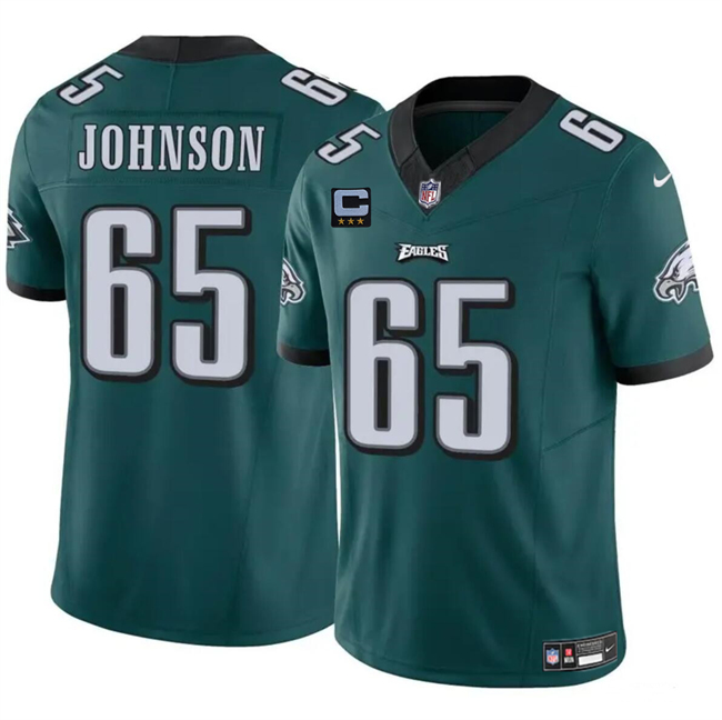 Men's Philadelphia Eagles #65 Lane Johnson Green F.U.S.E With 3-Star C Patch Vapor Untouchable Limited Stitched Football Jersey Men's Philadelphia Eagles #65 Lane Johnson Green F.U.S.E With 3-Star C Patch Vapor Untouchable Limited Stitched Football Jersey