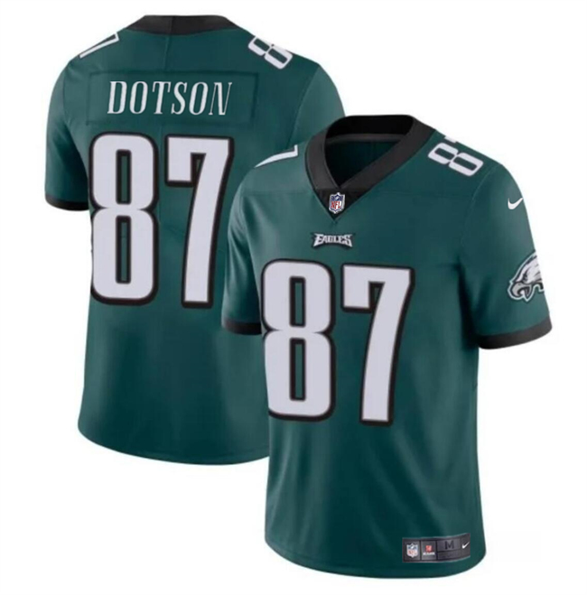 Men's Philadelphia Eagles #87 Jahan Dotson Green Vapor Untouchable Limited Stitched Football Jersey Men's Philadelphia Eagles #87 Jahan Dotson Green Vapor Untouchable Limited Stitched Football Jersey