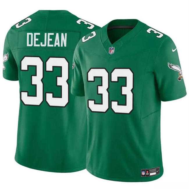 Men's Philadelphia Eagles #33 Cooper DeJean Green 2024 Draft F.U.S.E Vapor Untouchable Throwback Limited Stitched Football Jersey Men's Philadelphia Eagles #33 Cooper DeJean Green 2024 Draft F.U.S.E Vapor Untouchable Throwback Limited Stitched Football Jersey
