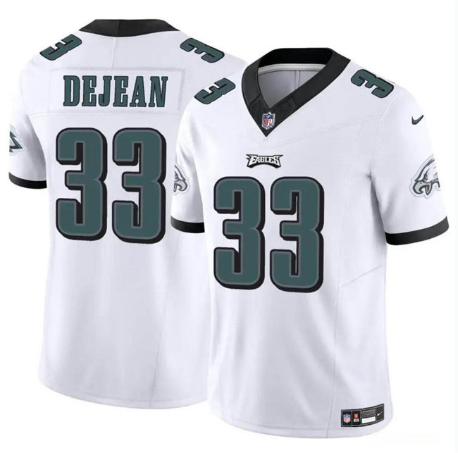 Men's Philadelphia Eagles #33 Cooper DeJean White 2024 Draft F.U.S.E Vapor Untouchable Limited Stitched Football Jersey Men's Philadelphia Eagles #33 Cooper DeJean White 2024 Draft F.U.S.E Vapor Untouchable Limited Stitched Football Jersey