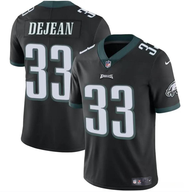Men's Philadelphia Eagles #33 Cooper DeJean Black 2024 Draft Vapor Untouchable Limited Stitched Football Jersey Men's Philadelphia Eagles #33 Cooper DeJean Black 2024 Draft Vapor Untouchable Limited Stitched Football Jersey