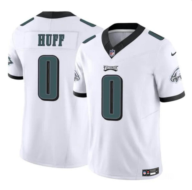 Men's Philadelphia Eagles #0 Bryce Huff White 2024 F.U.S.E Vapor Untouchable Limited Stitched Football Jersey Men's Philadelphia Eagles #0 Bryce Huff White 2024 F.U.S.E Vapor Untouchable Limited Stitched Football Jersey