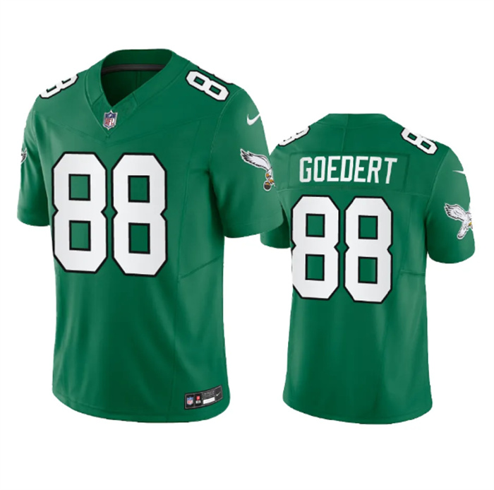 Men's Philadelphia Eagles #88 Dallas Goedert Green 2023 F.U.S.E. Vapor Untouchable Stitched Football Jersey Men's Philadelphia Eagles #88 Dallas Goedert Green 2023 F.U.S.E. Vapor Untouchable Stitched Football Jersey