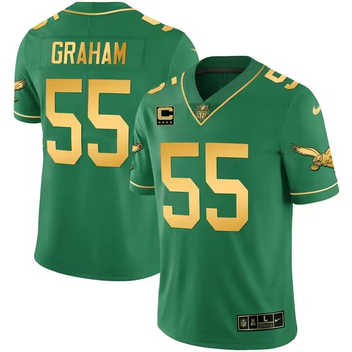 Men's Philadelphia Eagles #55 Brandon Graham Green Gold Vapor Untouchable Limited Stitched jerseys Men's Philadelphia Eagles #55 Brandon Graham Green Gold Vapor Untouchable Limited Stitched jerseys