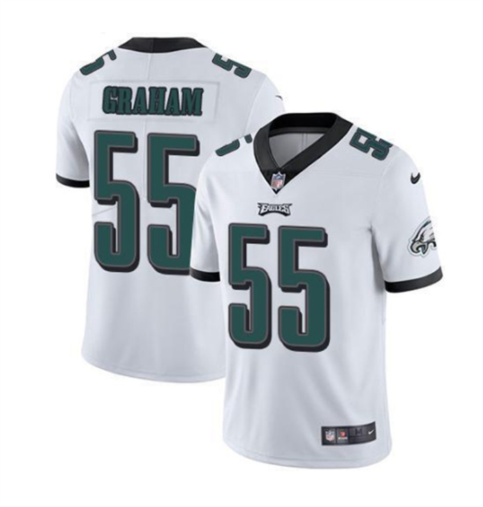 Men's Philadelphia Eagles #55 Brandon Graham White Vapor Untouchable Limited Stitched Men's Philadelphia Eagles #55 Brandon Graham White Vapor Untouchable Limited Stitched