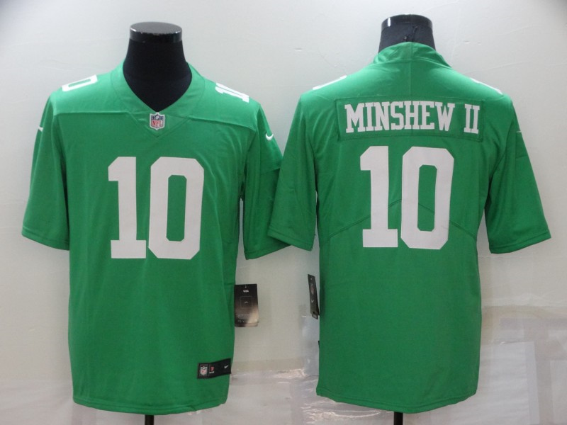 Men's Philadelphia Eagles #10 Gardner Minshew II Green Vapor Untouchable Limited Stitched Jersey Men's Philadelphia Eagles #10 Gardner Minshew II Green Vapor Untouchable Limited Stitched Jersey