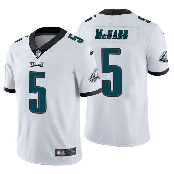 Men's Philadelphia Eagles #5 Donovan McNabb White Vapor Untouchable Limited Stitched Jersey Men's Philadelphia Eagles #5 Donovan McNabb White Vapor Untouchable Limited Stitched Jersey