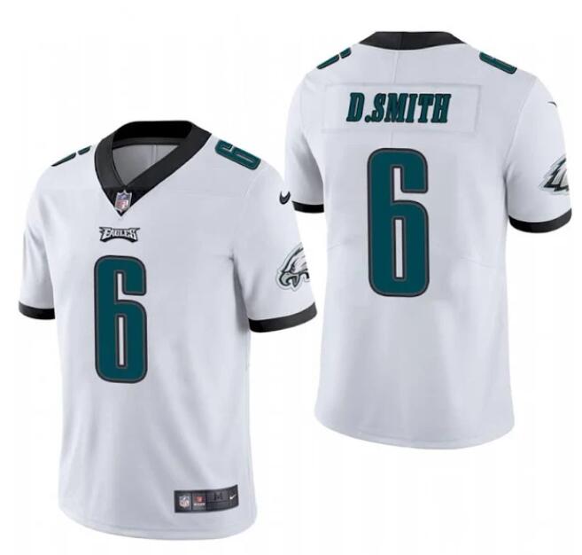 Nike Eagles 6 DeVonta Smith White 2021 Draft Vapor Limited Jersey Nike Eagles 6 DeVonta Smith White 2021 Draft Vapor Limited Jersey