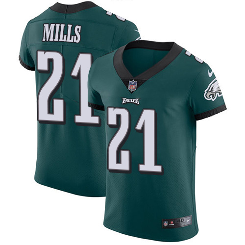 Nike Eagles #21 Jalen Mills Green Team Color Men's Stitched NFL Vapor Untouchable Elite Jersey Nike Eagles #21 Jalen Mills Green Team Color Men's Stitched NFL Vapor Untouchable Elite Jersey