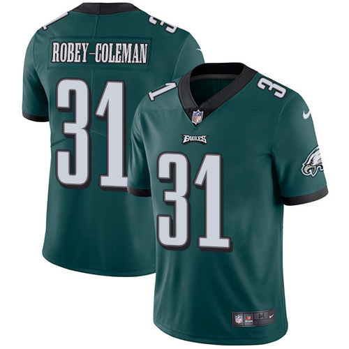 Nike Eagles #31 Nickell Robey-Coleman Green Team Color Men's Stitched NFL Vapor Untouchable Limited Jersey Nike Eagles #31 Nickell Robey-Coleman Green Team Color Men's Stitched NFL Vapor Untouchable Limited Jersey