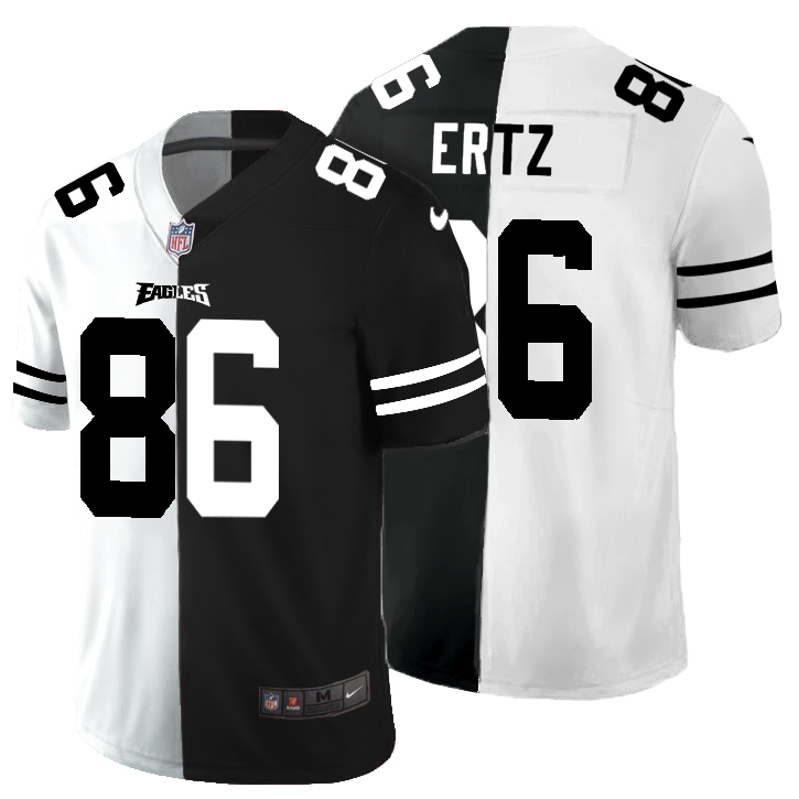 Philadelphia Eagles #86 Zach Ertz Men's Black V White Peace Split Nike Vapor Untouchable Limited NFL Jersey Philadelphia Eagles #86 Zach Ertz Men's Black V White Peace Split Nike Vapor Untouchable Limited NFL Jersey