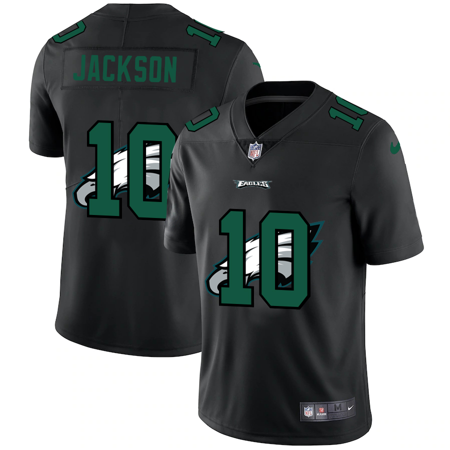 Philadelphia Eagles #10 Desean Jackson Men's Nike Team Logo Dual Overlap Limited NFL Jersey Black Philadelphia Eagles #10 Desean Jackson Men's Nike Team Logo Dual Overlap Limited NFL Jersey Black