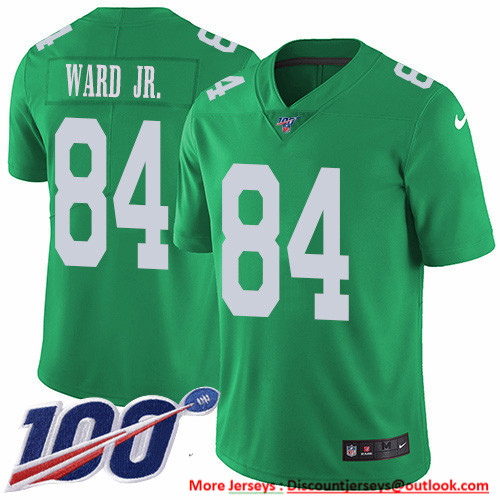 Nike Eagles #84 Greg Ward Jr. Green Men's Stitched NFL Limited Rush 100th Season Jersey Nike Eagles #84 Greg Ward Jr. Green Men's Stitched NFL Limited Rush 100th Season Jersey