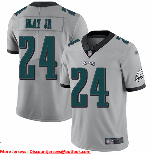 Nike Eagles #24 Darius Slay Jr Silver Men's Stitched NFL Limited Inverted Legend Jersey Nike Eagles #24 Darius Slay Jr Silver Men's Stitched NFL Limited Inverted Legend Jersey