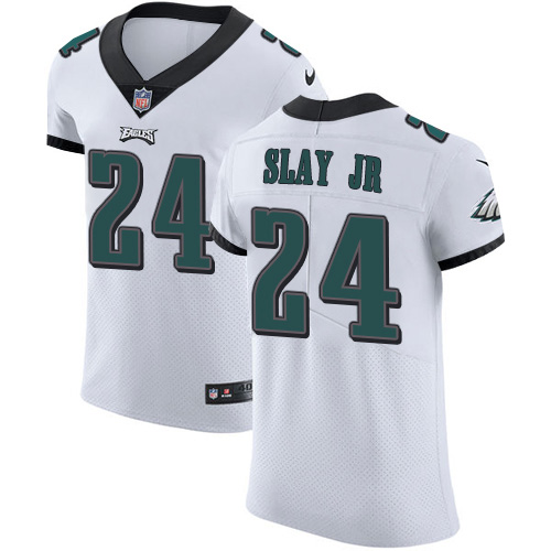 Nike Eagles #24 Darius Slay Jr White Men's Stitched NFL New Elite Jersey Nike Eagles #24 Darius Slay Jr White Men's Stitched NFL New Elite Jersey