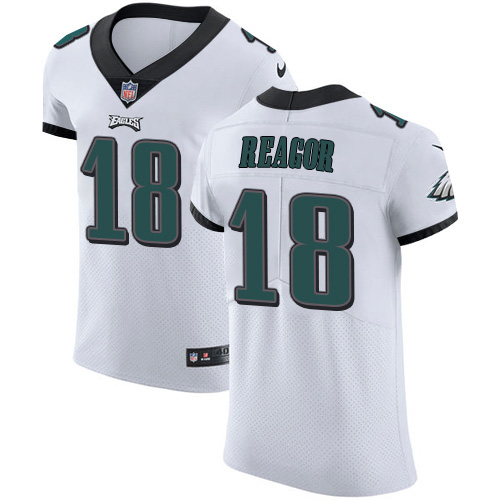 Nike Eagles #18 Jalen Reagor White Men's Stitched NFL New Elite Jersey Nike Eagles #18 Jalen Reagor White Men's Stitched NFL New Elite Jersey