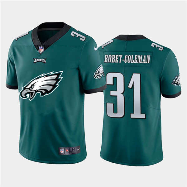 Nike Eagles 31 Nickell Robey-Coleman Green Team Big Logo Vapor Untouchable Limited Jersey Nike Eagles 31 Nickell Robey-Coleman Green Team Big Logo Vapor Untouchable Limited Jersey