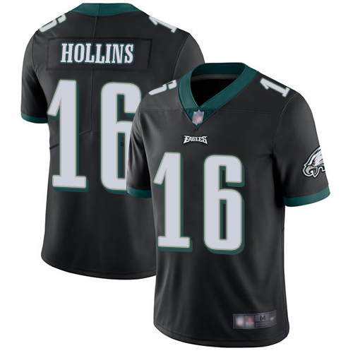 Eagles #16 Mack Hollins Black Alternate Men's Stitched Football Vapor Untouchable Limited Jersey Eagles #16 Mack Hollins Black Alternate Men's Stitched Football Vapor Untouchable Limited Jersey