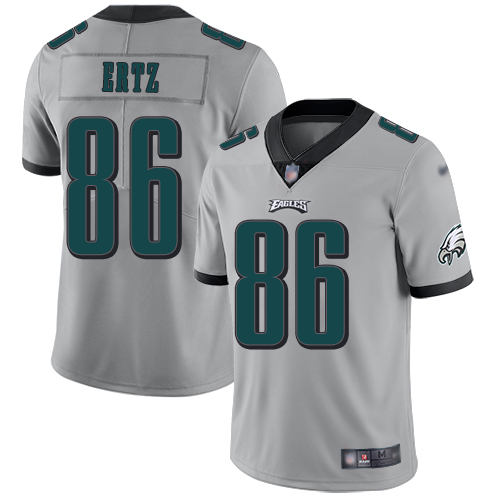 Eagles #86 Zach Ertz Silver Men's Stitched Football Limited Inverted Legend Jersey Eagles #86 Zach Ertz Silver Men's Stitched Football Limited Inverted Legend Jersey