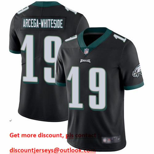 Eagles #19 JJ Arcega-Whiteside Black Alternate Men's Stitched Football Vapor Untouchable Limited Jersey Eagles #19 JJ Arcega-Whiteside Black Alternate Men's Stitched Football Vapor Untouchable Limited Jersey