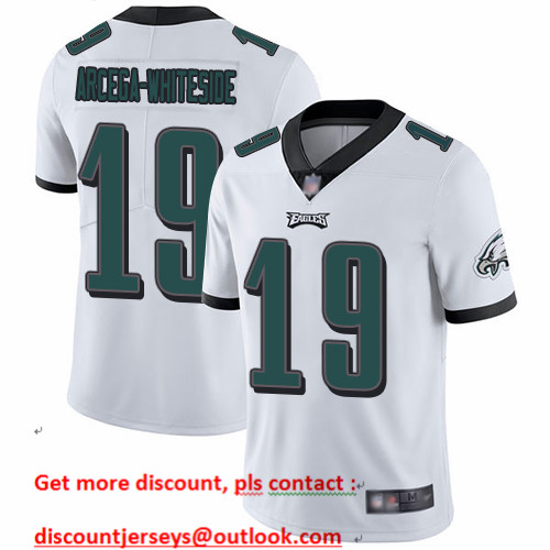 Eagles #19 JJ Arcega-Whiteside White Men's Stitched Football Vapor Untouchable Limited Jersey Eagles #19 JJ Arcega-Whiteside White Men's Stitched Football Vapor Untouchable Limited Jersey