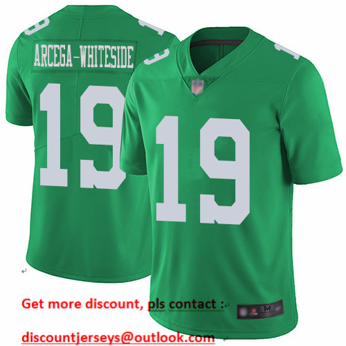 Eagles #19 JJ Arcega-Whiteside Green Men's Stitched Football Limited Rush Jersey Eagles #19 JJ Arcega-Whiteside Green Men's Stitched Football Limited Rush Jersey
