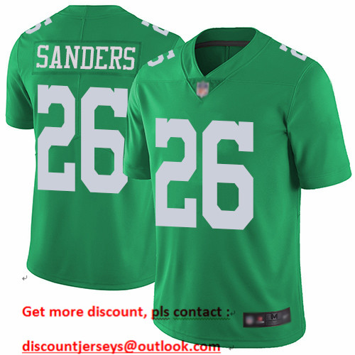 Eagles #26 Miles Sanders Green Men's Stitched Football Limited Rush Jersey Eagles #26 Miles Sanders Green Men's Stitched Football Limited Rush Jersey