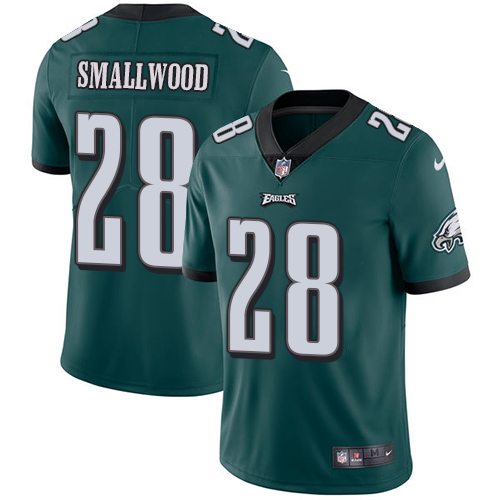 Nike Eagles #28 Wendell Smallwood Midnight Green Team Color Men's Stitched NFL Vapor Untouchable Limited Jersey Nike Eagles #28 Wendell Smallwood Midnight Green Team Color Men's Stitched NFL Vapor Untouchable Limited Jersey