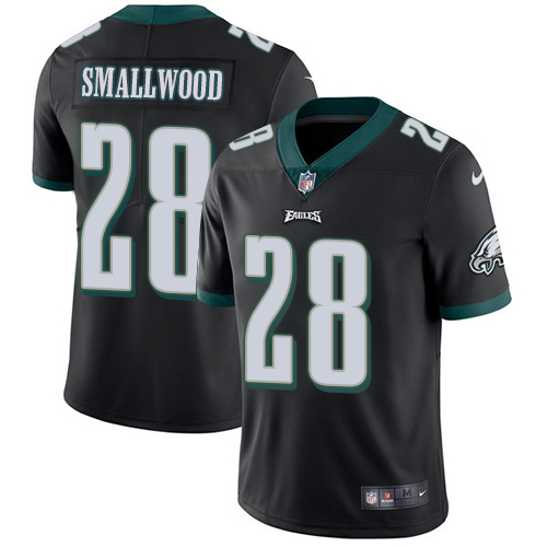 Nike Eagles #28 Wendell Smallwood Black Alternate Men's Stitched NFL Vapor Untouchable Limited Jersey Nike Eagles #28 Wendell Smallwood Black Alternate Men's Stitched NFL Vapor Untouchable Limited Jersey