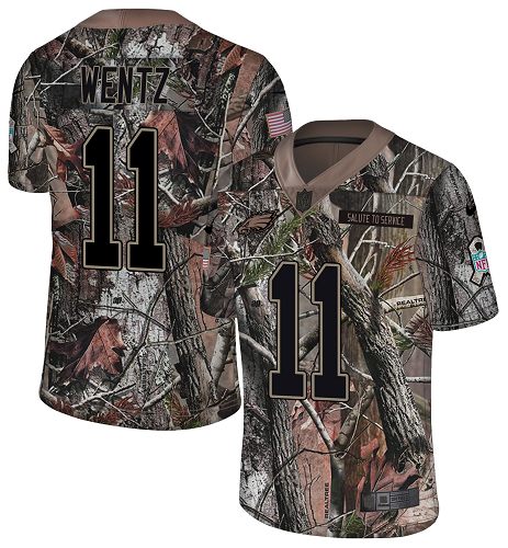 Nike Eagles #11 Carson Wentz Camo Men's Stitched NFL Limited Rush Realtree Jersey Nike Eagles #11 Carson Wentz Camo Men's Stitched NFL Limited Rush Realtree Jersey