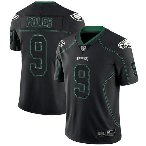 Nike Eagles #9 Nick Foles Lights Out Black Men's Stitched NFL Limited Rush Jersey Nike Eagles #9 Nick Foles Lights Out Black Men's Stitched NFL Limited Rush Jersey