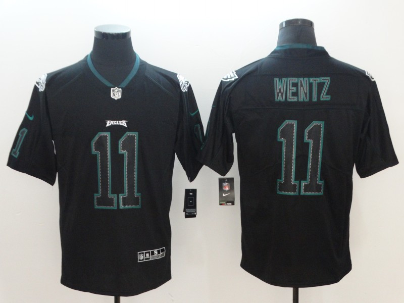 Nike Eagles 11 Carson Wentz Black Shadow Legend Limited Jersey Nike Eagles 11 Carson Wentz Black Shadow Legend Limited Jersey