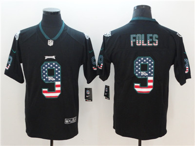 Nike Eagles #9 Nick Foles Black USA Flag Fashion Color Rush Limited Jersey Nike Eagles #9 Nick Foles Black USA Flag Fashion Color Rush Limited Jersey