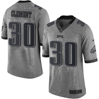 Nike Eagles #30 Corey Clement Gray Men's Stitched NFL Limited Gridiron Gray Jersey Nike Eagles #30 Corey Clement Gray Men's Stitched NFL Limited Gridiron Gray Jersey
