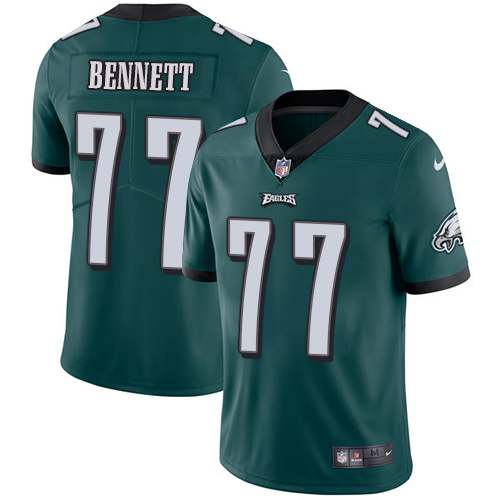 Nike Eagles #77 Michael Bennett Midnight Green Team Color Men's Stitched NFL Vapor Untouchable Limited Jersey Nike Eagles #77 Michael Bennett Midnight Green Team Color Men's Stitched NFL Vapor Untouchable Limited Jersey