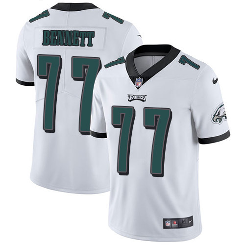 Nike Eagles #77 Michael Bennett White Men's Stitched NFL Vapor Untouchable Limited Jersey Nike Eagles #77 Michael Bennett White Men's Stitched NFL Vapor Untouchable Limited Jersey