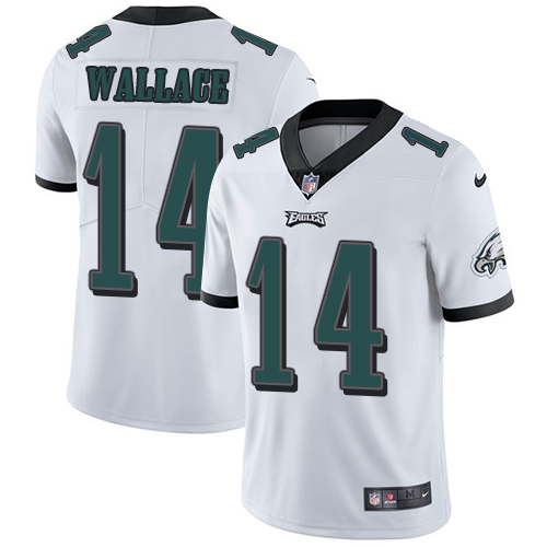 Nike Eagles #14 Mike Wallace White Men's Stitched NFL Vapor Untouchable Limited Jersey Nike Eagles #14 Mike Wallace White Men's Stitched NFL Vapor Untouchable Limited Jersey