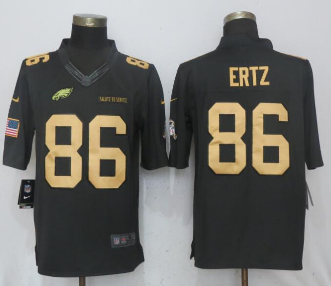 Nike Eagles #86 Zach Ertz Anthracite Gold Salute To Service Limited Jersey Nike Eagles #86 Zach Ertz Anthracite Gold Salute To Service Limited Jersey