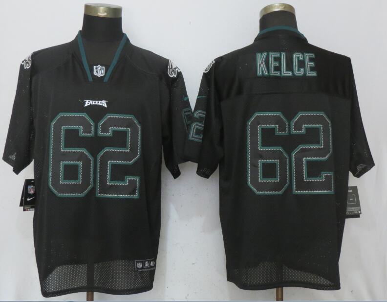 Nike Eagles #62 Jason Kelce Black Lights Out Elite Jersey Nike Eagles #62 Jason Kelce Black Lights Out Elite Jersey