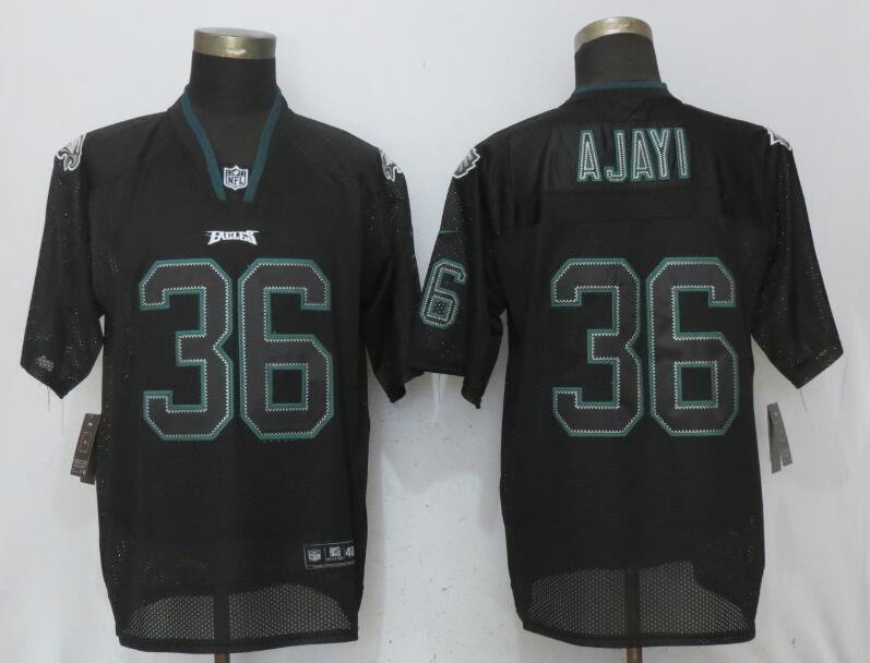 Nike Eagles #36 Jay Ajayi Black Lights Out Elite Jersey Nike Eagles #36 Jay Ajayi Black Lights Out Elite Jersey