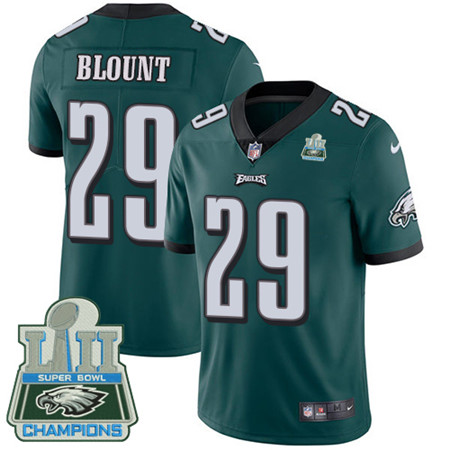 Nike Eagles #29 LeGarrette Blount Midnight Green Team Color Super Bowl LII Champions Men's Stitched NFL Vapor Untouchable Limited Jersey Nike Eagles #29 LeGarrette Blount Midnight Green Team Color Super Bowl LII Champions Men's Stitched NFL Vapor Untouchable Limited Jersey