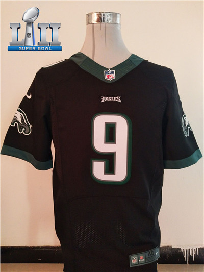 Nike Eagles #9 Nick Foles Black Super Bowl LII Men's Stitched NFL Elite Jersey Nike Eagles #9 Nick Foles Black Super Bowl LII Men's Stitched NFL Elite Jersey