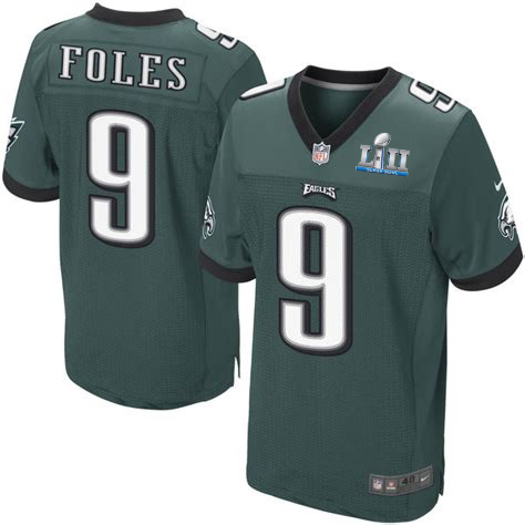 Nike Eagles #9 Nick Foles Midnight Green Team Color Super Bowl LII Men's Stitched NFL Elite Jersey Nike Eagles #9 Nick Foles Midnight Green Team Color Super Bowl LII Men's Stitched NFL Elite Jersey
