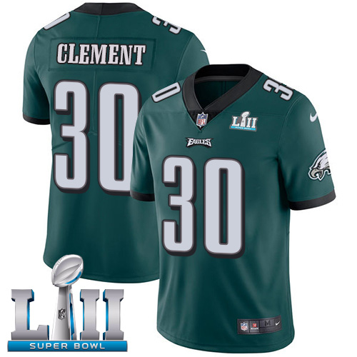 Nike Eagles #30 Corey Clement Midnight Green Team Color Super Bowl LII Men's Stitched NFL Vapor Untouchable Limited Jersey Nike Eagles #30 Corey Clement Midnight Green Team Color Super Bowl LII Men's Stitched NFL Vapor Untouchable Limited Jersey