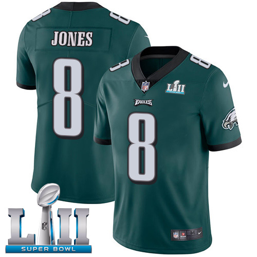Nike Eagles #8 Donnie Jones Midnight Green Team Color Super Bowl LII Men's Stitched NFL Vapor Untouchable Limited Jersey Nike Eagles #8 Donnie Jones Midnight Green Team Color Super Bowl LII Men's Stitched NFL Vapor Untouchable Limited Jersey